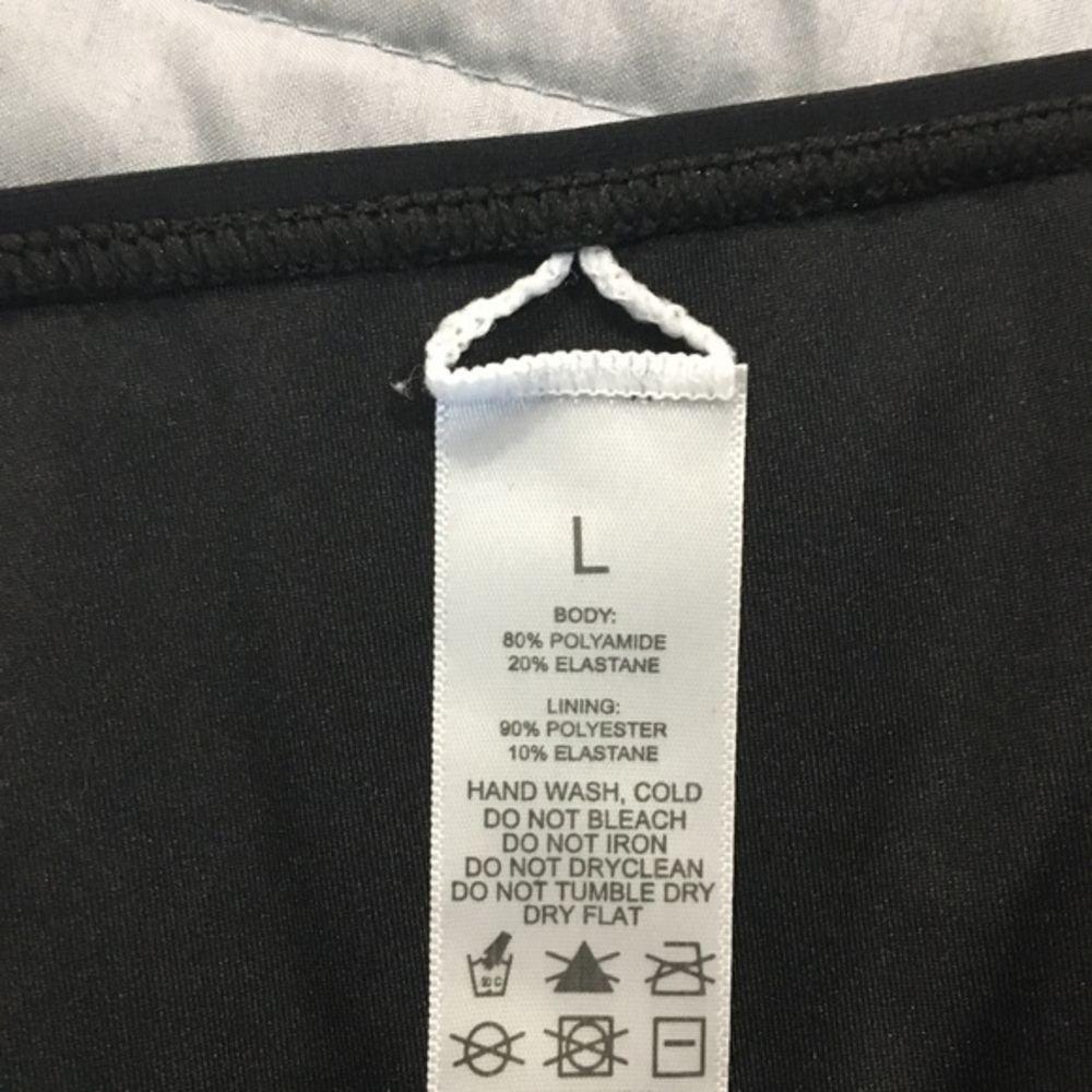 Black Bikini Swimsuit bottoms. No Brand. Size L - Picture 3 of 3
